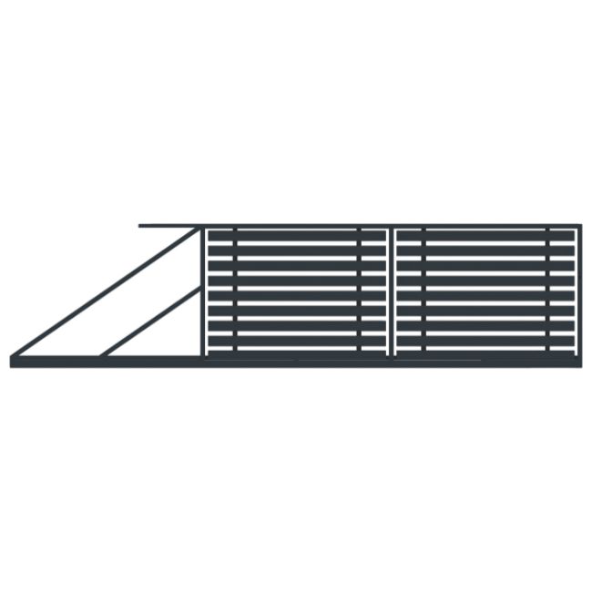Brama przesuwna Polbram Steel Group Floryda 400 x 150 cm