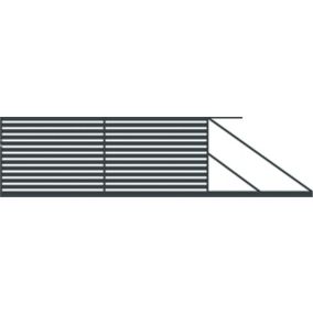 Brama przesuwna Polbram Steel Group Lara 400 x 154 cm prawa