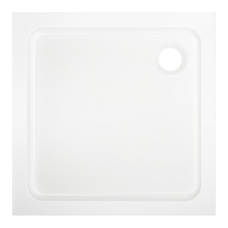 Brodzik akrylowy Dommel kwadratowy 70 x 70 x 15 cm biały