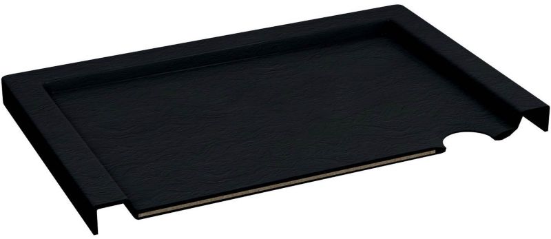 Brodzik akrylowy Schedpol Atla półokrągły 80 x 4,5 cm czarny