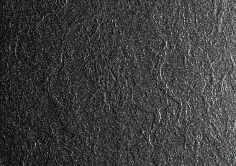 Brodzik akrylowy Schedpol Atla półokrągły 90 x 4,5 cm czarny