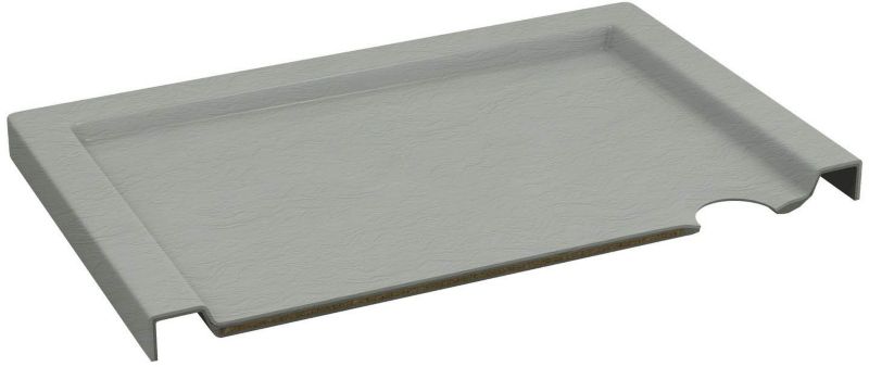 Brodzik akrylowy Schedpol Atla prostokątny 80 x 120 x 4,5 cm beton