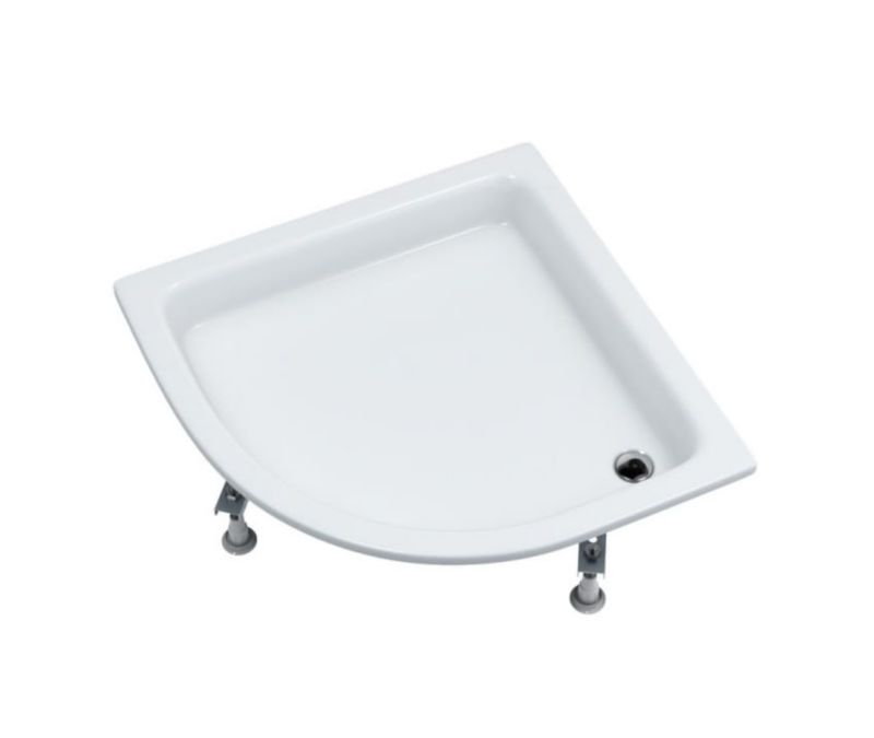 Brodzik akrylowy Schedpol Zefir półokrągły 80 cm 3.215 1 szt.