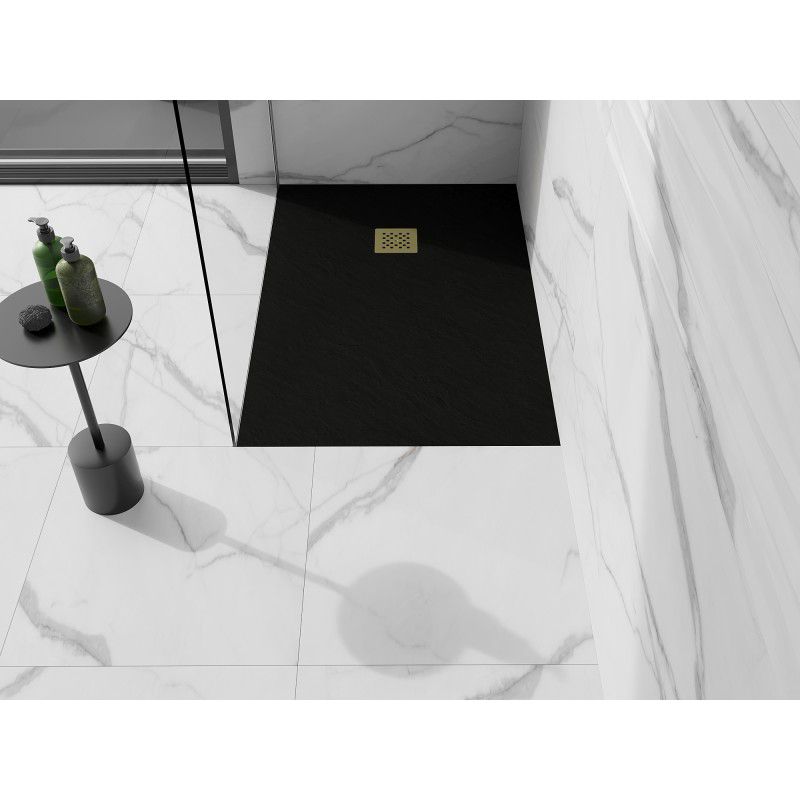 Brodzik kompozytowy Mexen Stone+ czarny 110x80 cm 1 szt.