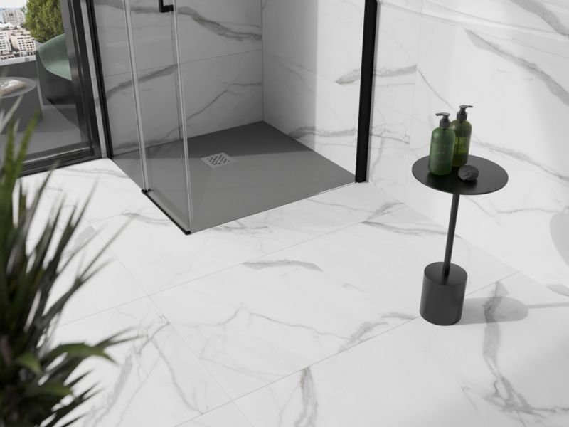 Brodzik kompozytowy Mexen Stone+ szary-beton 80x80 cm 1 szt.