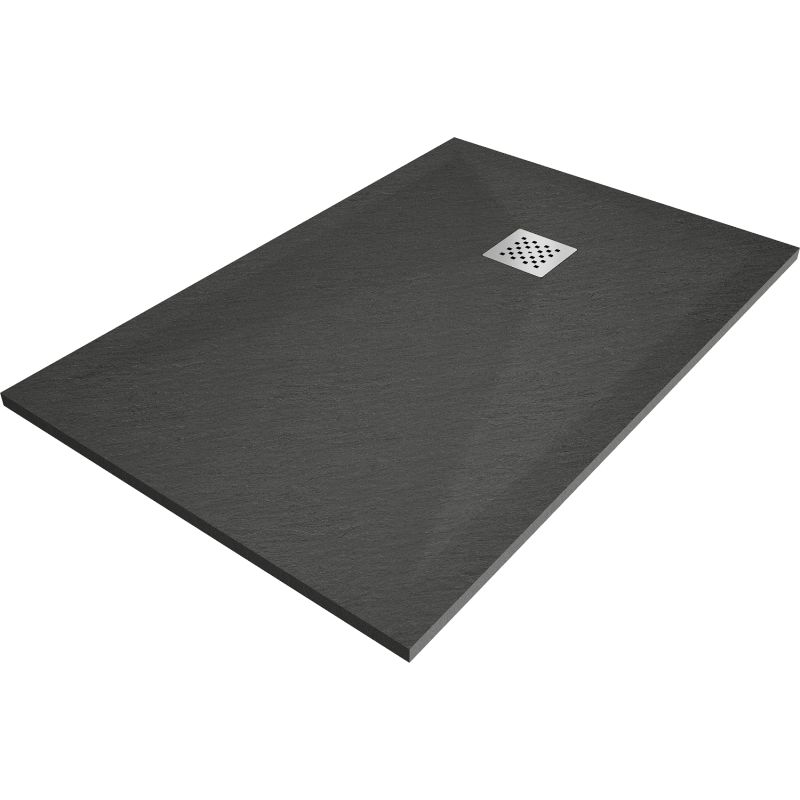 Brodzik kompozytowy prostokątny Mexen Stone+ antracyt 100x90 cm 1 szt.