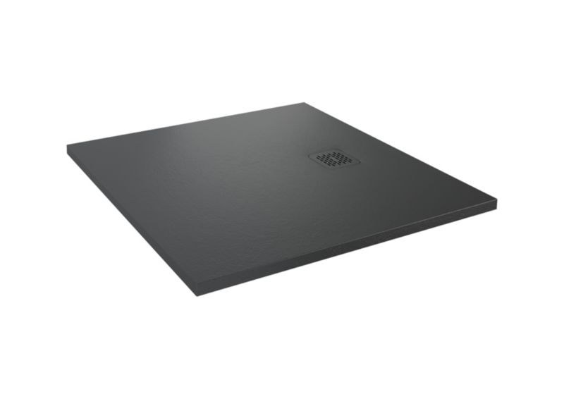 Brodzik kompozytowy Roca Sky kwadratowy 90 x 90 x 3 cm czarny