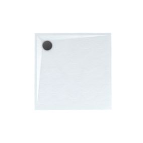 Brodzik kompozytowy Schedpol Minera kwadratowy regulowany 100 x 100 x 3,5 cm biały strukturalny