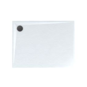 Brodzik kompozytowy Schedpol Minera prostokątny regulowany 80 x 120 x 3,5 cm biały strukturalny