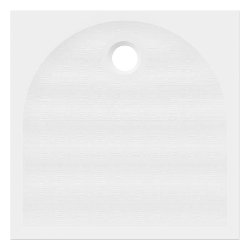 Brodzik konglomeratowy GoodHome Cavally kwadratowy 70 cm biały