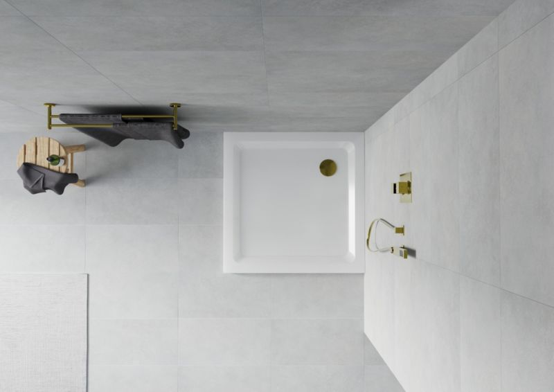 Brodzik kwadratowy Mexen Flat biały 90 x 90 cm 1 szt.