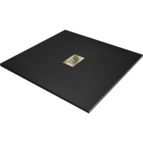 Brodzik kwadratowy Mexen Hugo czarny 100x100 cm  42701010-G 1 szt.
