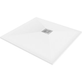 Brodzik kwadratowy Mexen Stone+ biały 100x100 cm 1 szt.