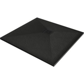 Brodzik kwadratowy Mexen Stone+ czarny 80 x 80 cm  44708080-B 1 szt.