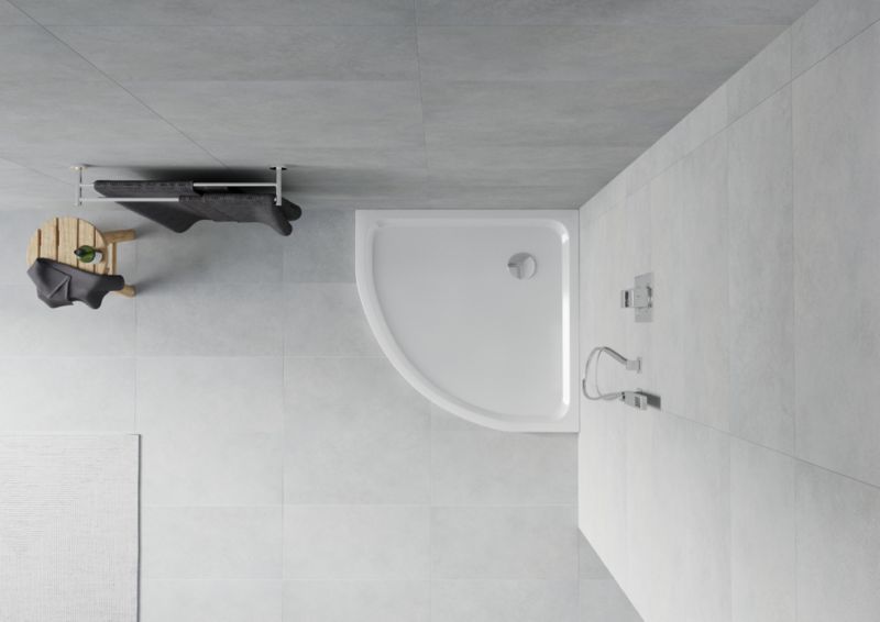 Brodzik półokrągły Mexen Flat biały 100x100 cm  41101010 1 szt.