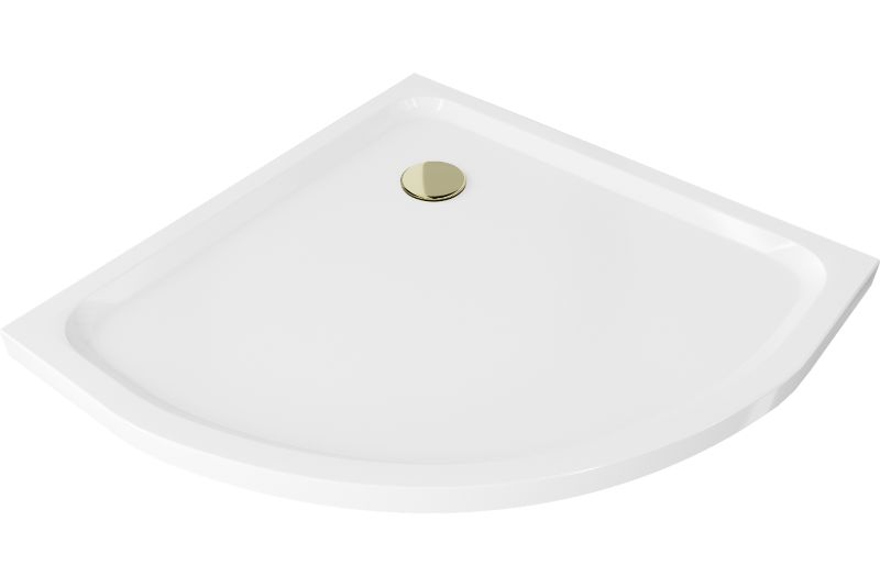 Brodzik półokrągły Mexen Flat biały 100x100 cm  41101010G 1 szt.