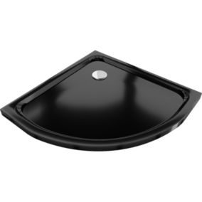 Brodzik Półokrągły Slim Mexen Czarny 70x70 cm 1 szt.