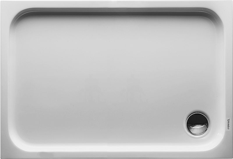 Duravit D-Code obdélníková sprchová vanička 110x75cm, akryl, bílá, hloubka 6cm, 1 ks.