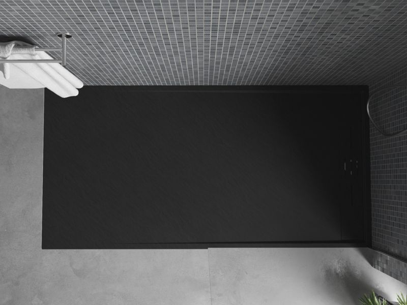 Brodzik prostokątny Mexen Amon czarny 170x90 cm 1 szt.