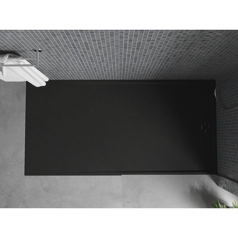 Brodzik prostokątny Mexen Amon czarny 180x90 cm 1 szt.