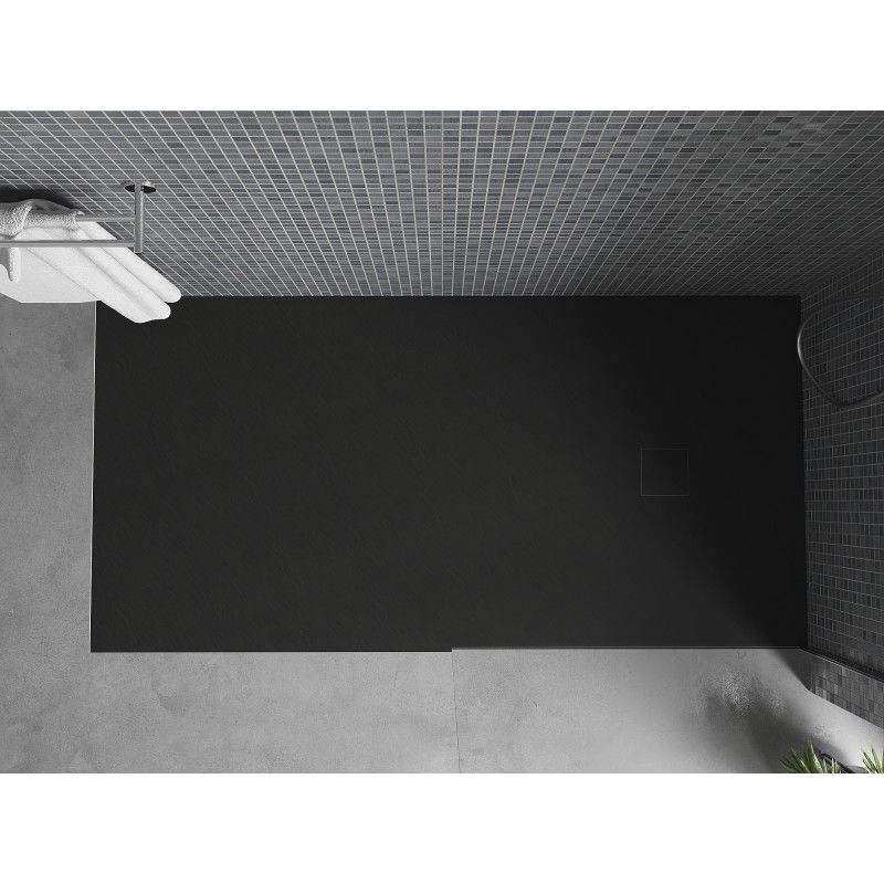 Brodzik prostokątny Mexen Bert czarny 160x90 cm 1 szt.
