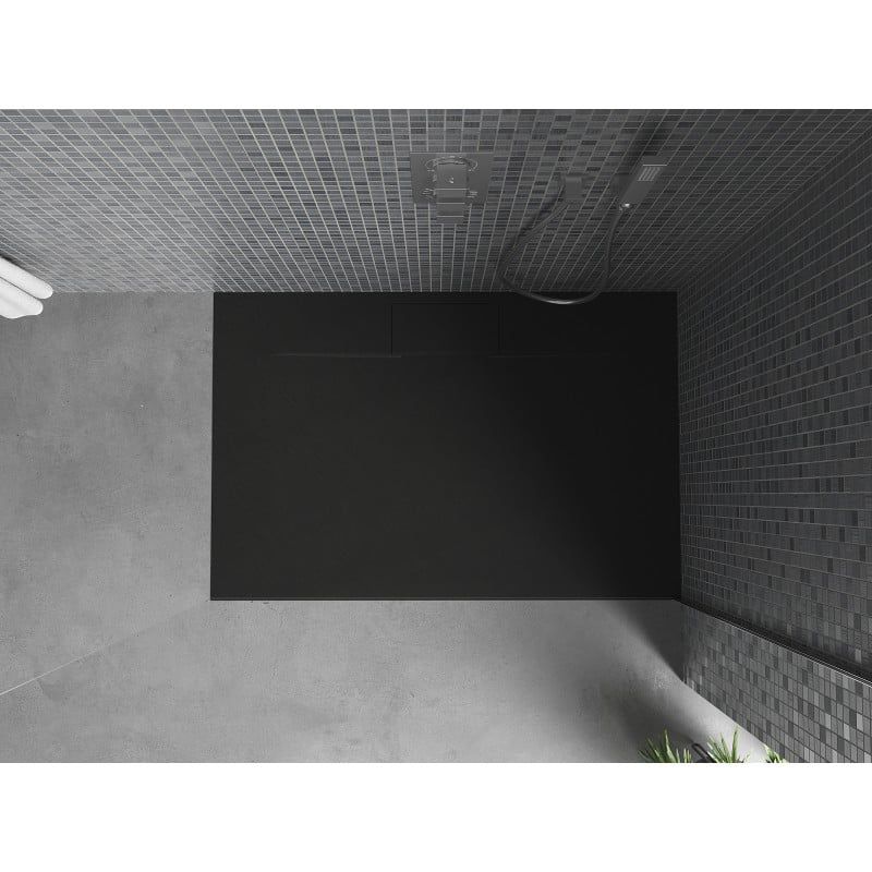 Brodzik prostokątny Mexen Egon czarny 150 x 80 cm 1 szt.