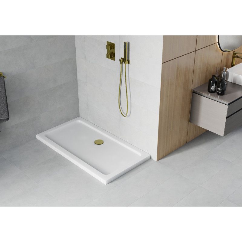 Brodzik prostokątny Mexen Flat biały 140x70 cm  40107014G 1 szt.