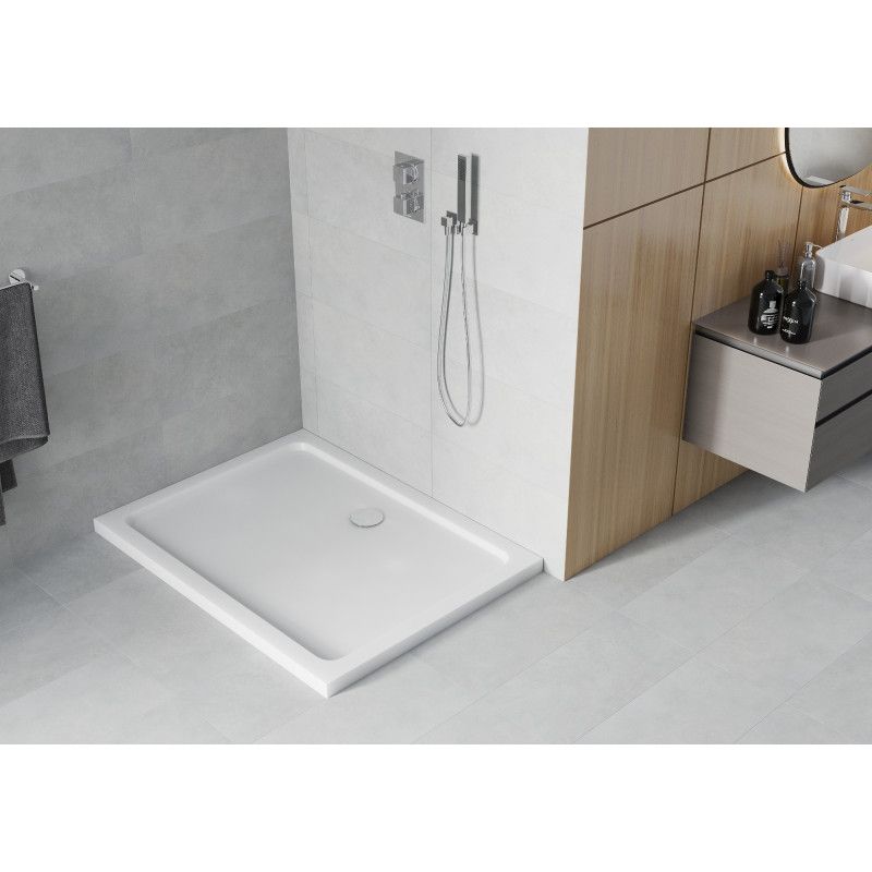 Brodzik prostokątny Mexen Flat biały 90 x 80 cm 1 szt.