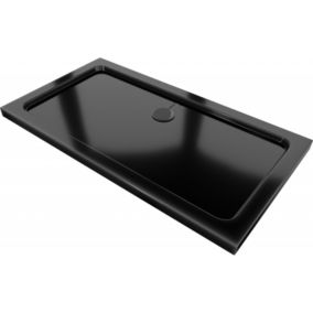 Brodzik prostokątny Mexen Flat czarny 130x70 cm 1 szt.