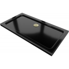 Brodzik prostokątny Mexen Flat czarny 130x70 cm  40707013G 1 szt.