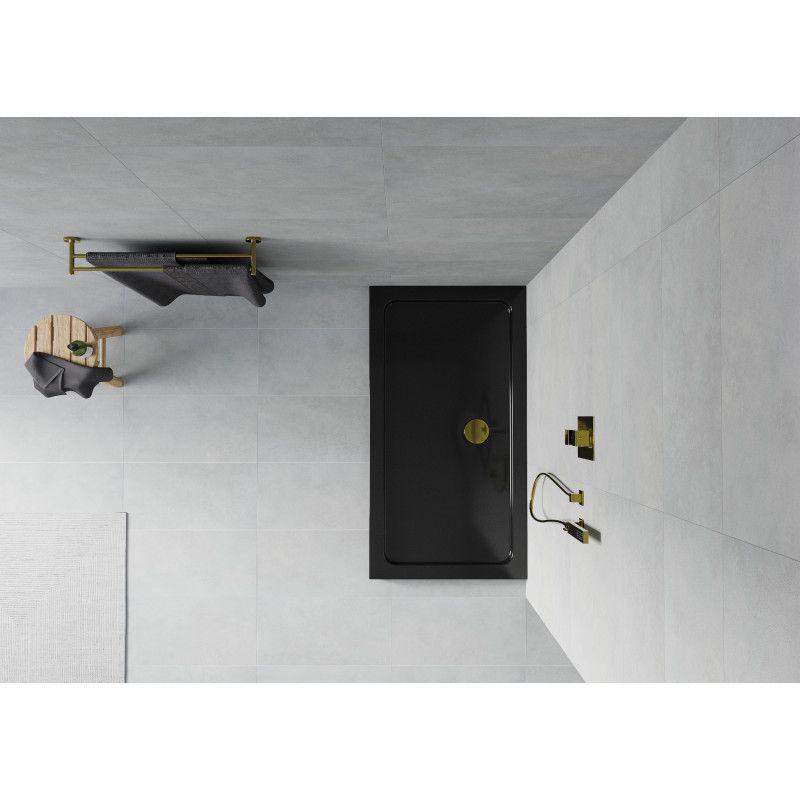 Brodzik prostokątny Mexen Flat czarny 130x70 cm  40707013G 1 szt.