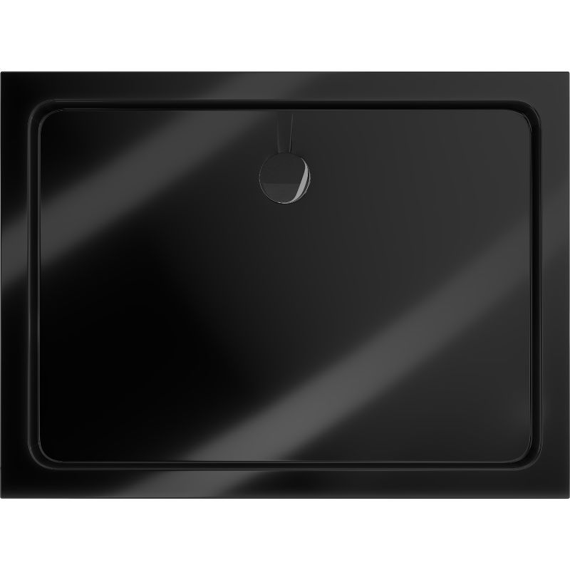 Brodzik prostokątny Mexen Flat czarny 140 x 80 cm 1 szt.