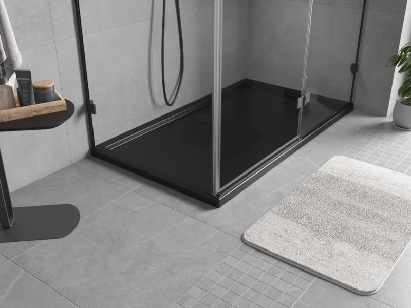 Brodzik prostokątny Mexen Flow czarny 75x150 cm 1 szt.
