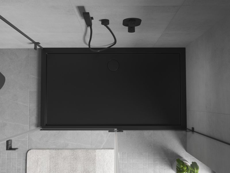 Brodzik prostokątny Mexen Flow czarny 75x150 cm 1 szt.