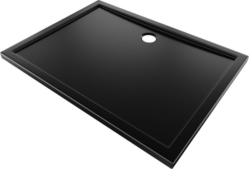 Brodzik prostokątny Mexen Flow czarny 75x80 cm 1 szt.