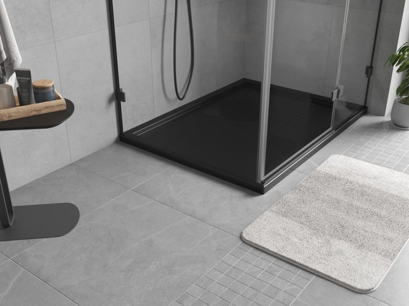Brodzik prostokątny Mexen Flow czarny 75x80 cm 1 szt.