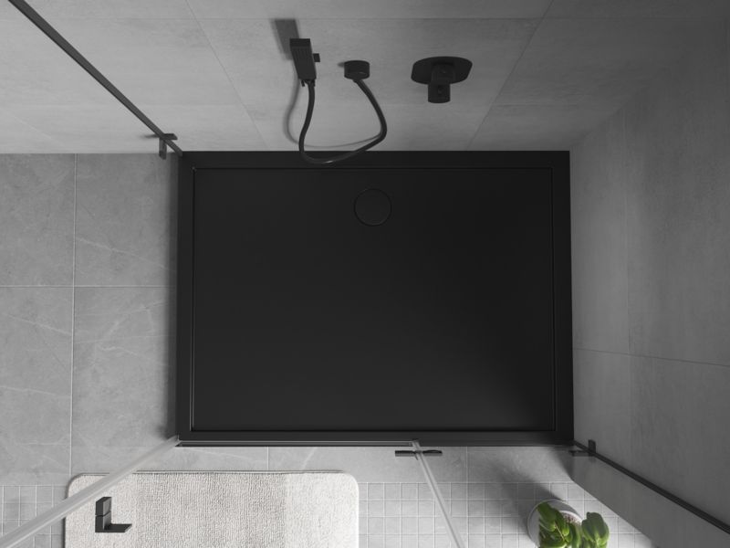 Brodzik prostokątny Mexen Flow czarny 75x80 cm 1 szt.