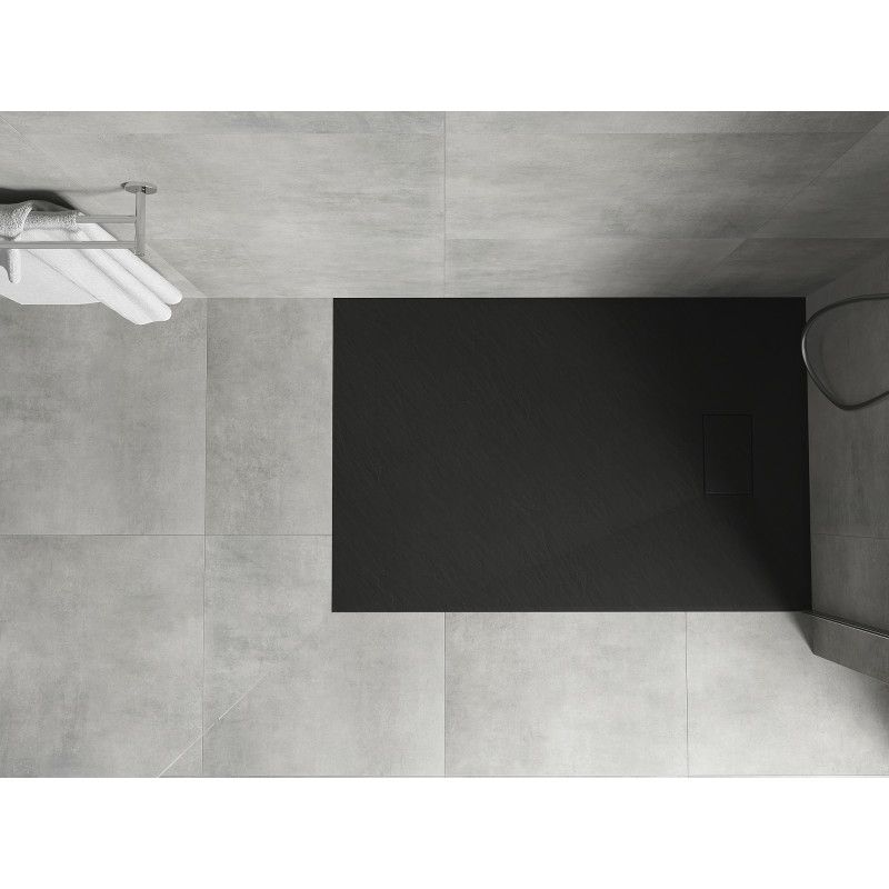 Brodzik prostokątny Mexen Hugo czarny 130x80 cm 1 szt.
