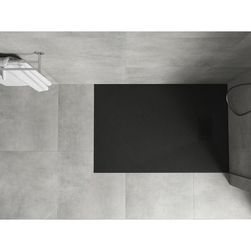 Brodzik prostokątny Mexen Hugo czarny 130x80 cm  42708013-B 1 szt.