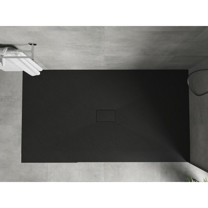 Brodzik prostokątny Mexen Hugo czarny 150x100 cm 1 szt.