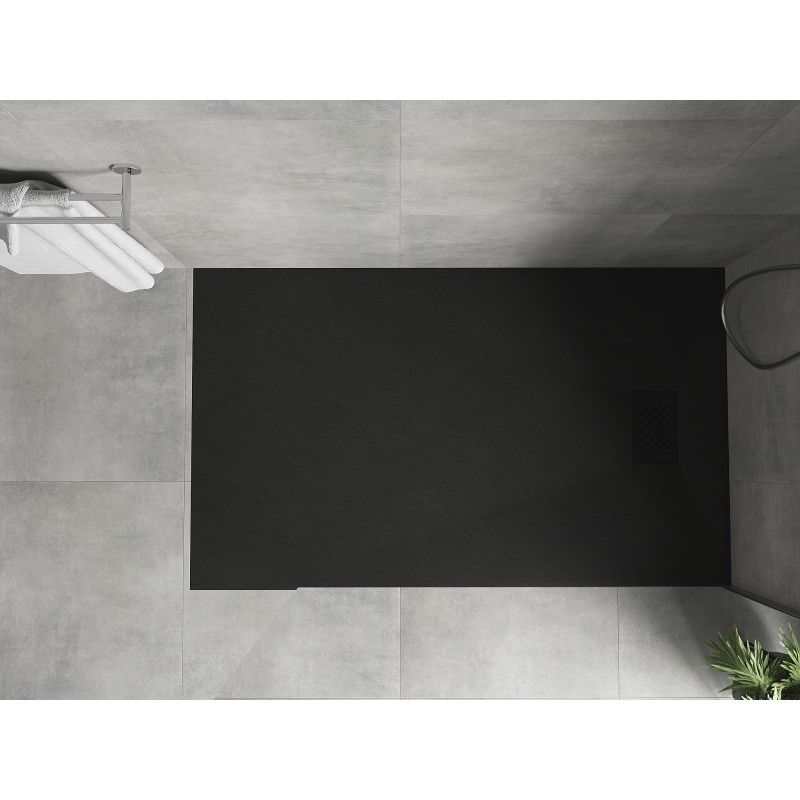 Brodzik prostokątny Mexen Hugo czarny 150x70 cm  42707015-B 1 szt.
