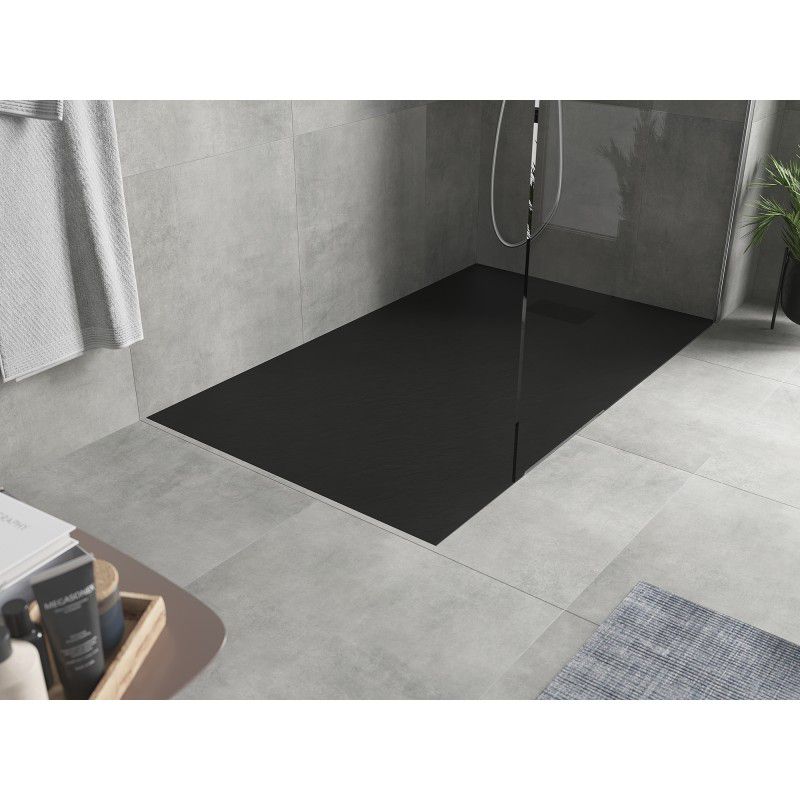 Brodzik prostokątny Mexen Hugo czarny 150x80 cm  42708015-B 1 szt.