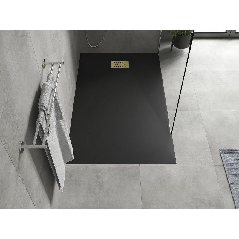 Brodzik prostokątny Mexen Hugo czarny 150x90 cm  42709015-G 1 szt.