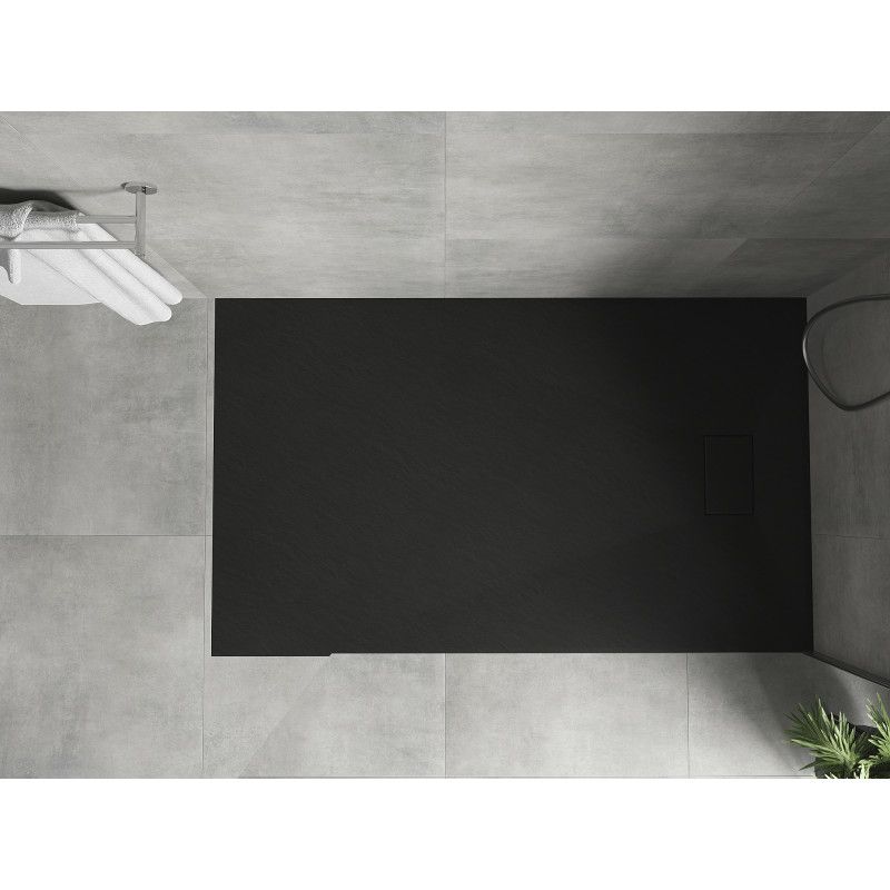 Brodzik prostokątny Mexen Hugo czarny 160x90 cm 1 szt.