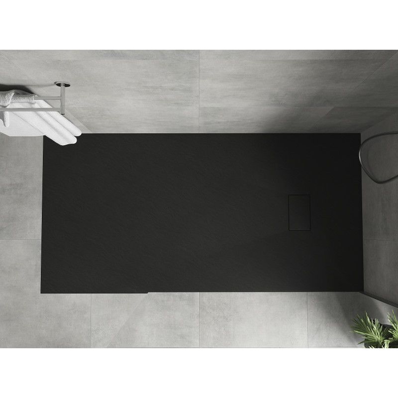 Brodzik prostokątny Mexen Hugo czarny 180x80 cm 1 szt.