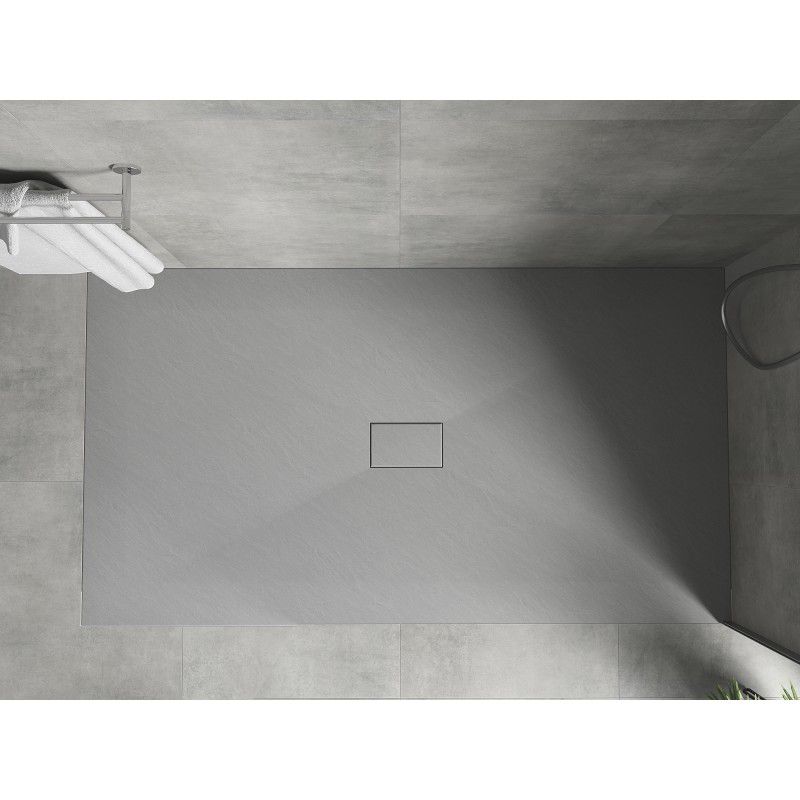 Brodzik prostokątny Mexen Hugo szary 160x100 cm 1 szt.