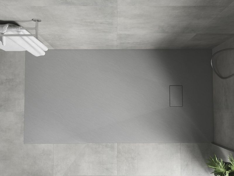 Brodzik prostokątny Mexen Hugo szary 170x90 cm 1 szt.