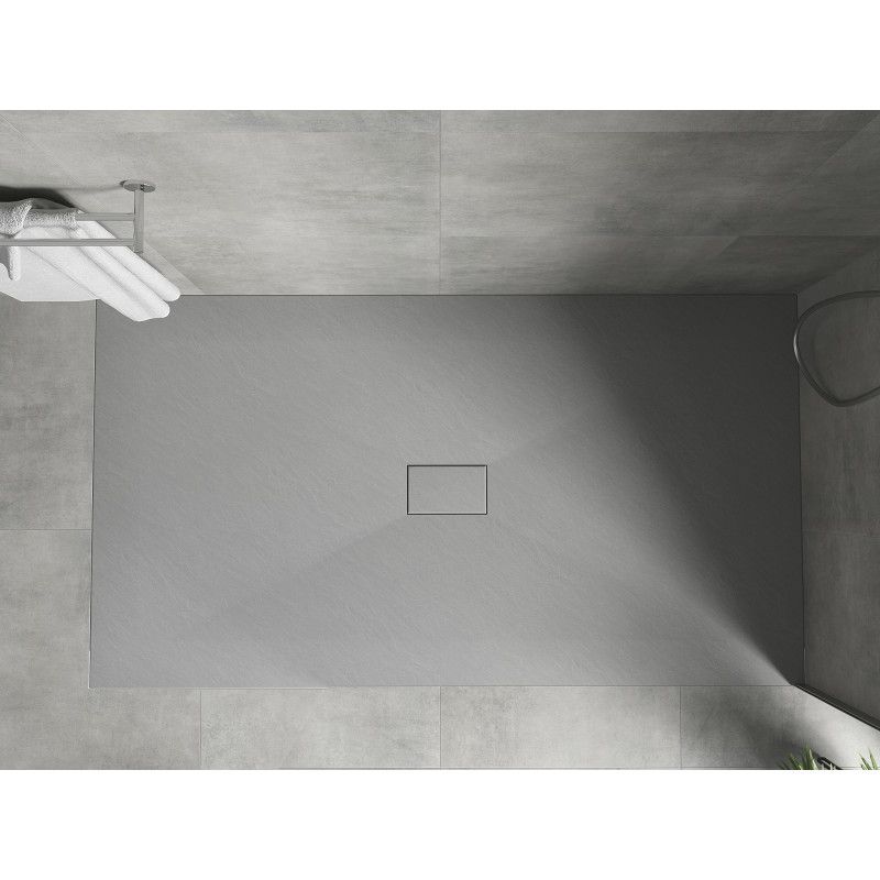Brodzik prostokątny Mexen Hugo szary 200x100 cm 1 szt.