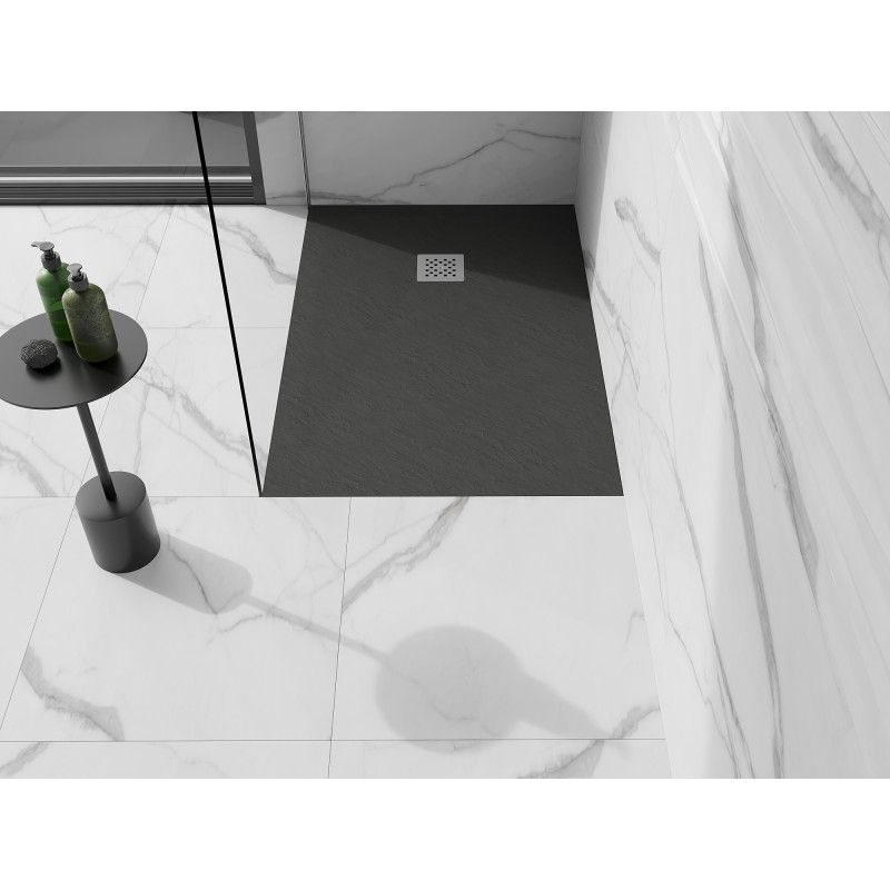 Brodzik prostokątny Mexen Stone+ antracyt 110x70 cm 1 szt.