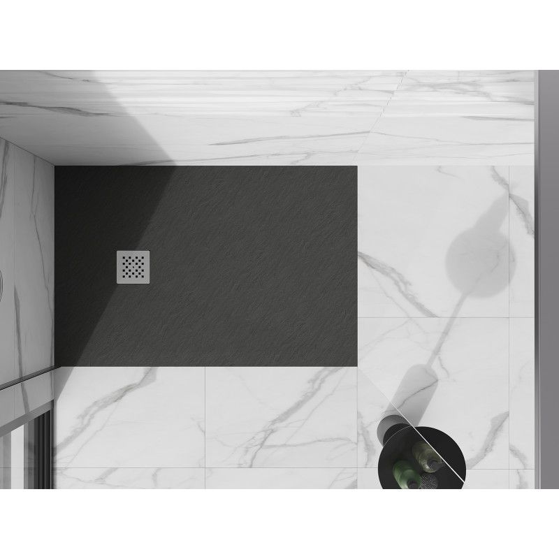 Brodzik prostokątny Mexen Stone+ antracyt 120x70 cm 1 szt.